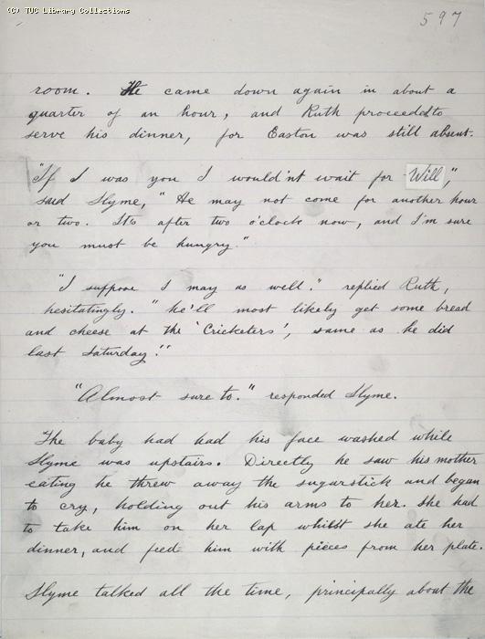 The Ragged Trousered Philanthropists - Manuscript, Page 597