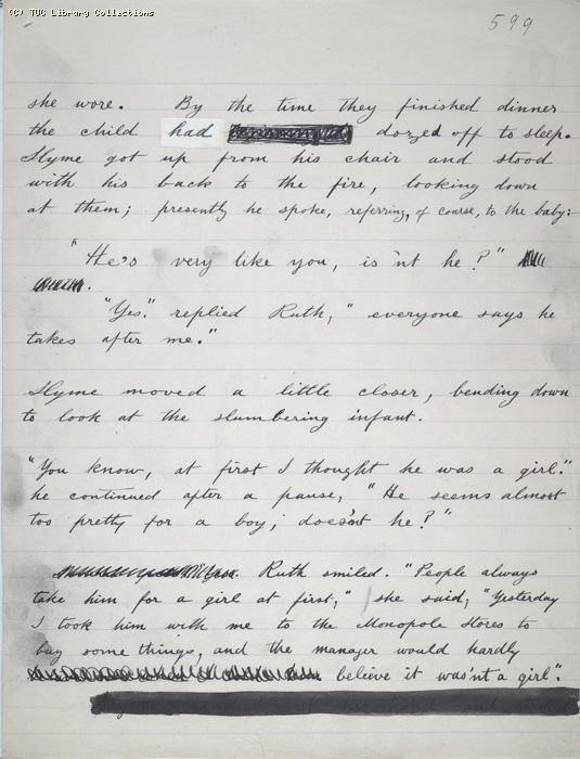 The Ragged Trousered Philanthropists - Manuscript, Page 599