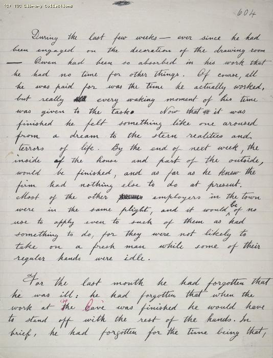 The Ragged Trousered Philanthropists - Manuscript, Page 604