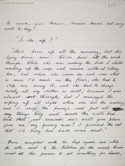 The Ragged Trousered Philanthropists - Manuscript, Page 607