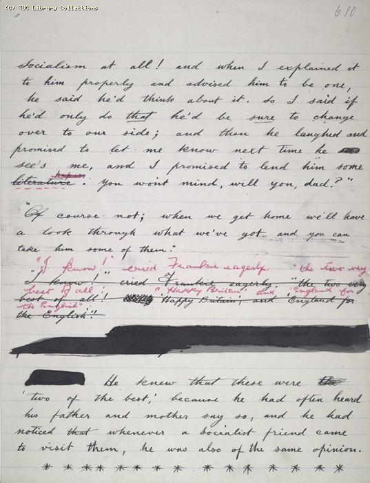The Ragged Trousered Philanthropists - Manuscript, Page 610