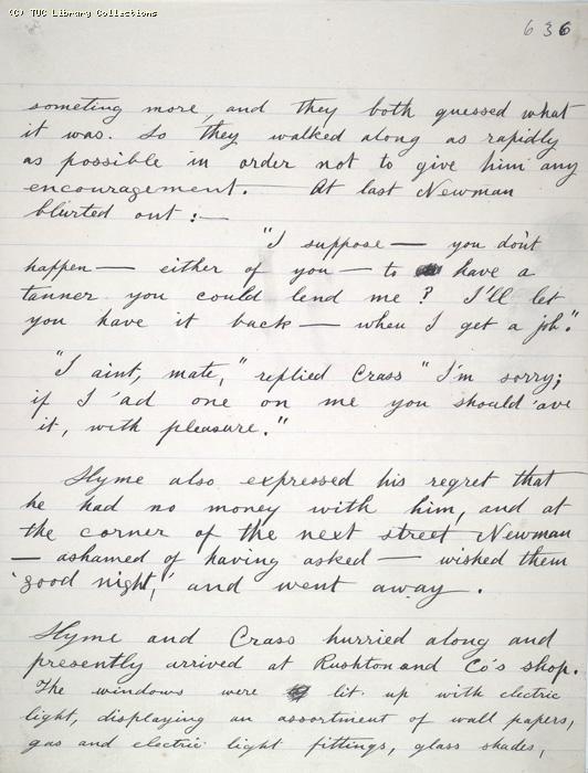 The Ragged Trousered Philanthropists - Manuscript, Page 636