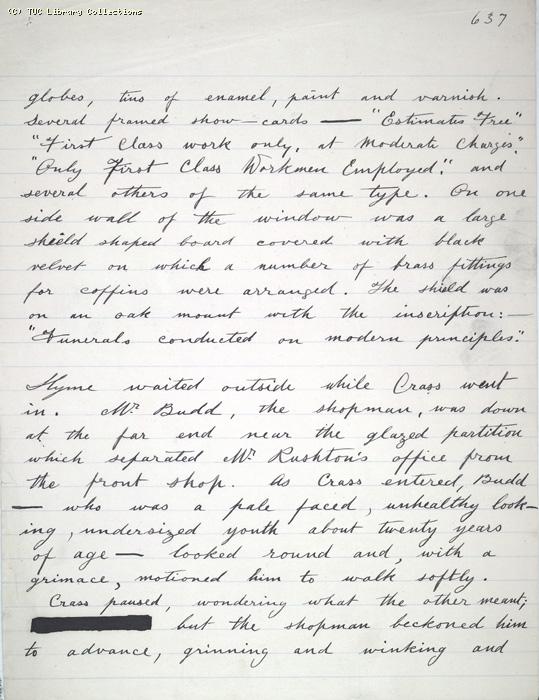 The Ragged Trousered Philanthropists - Manuscript, Page 637
