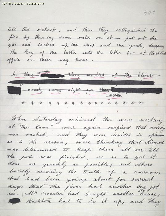 The Ragged Trousered Philanthropists - Manuscript, Page 649