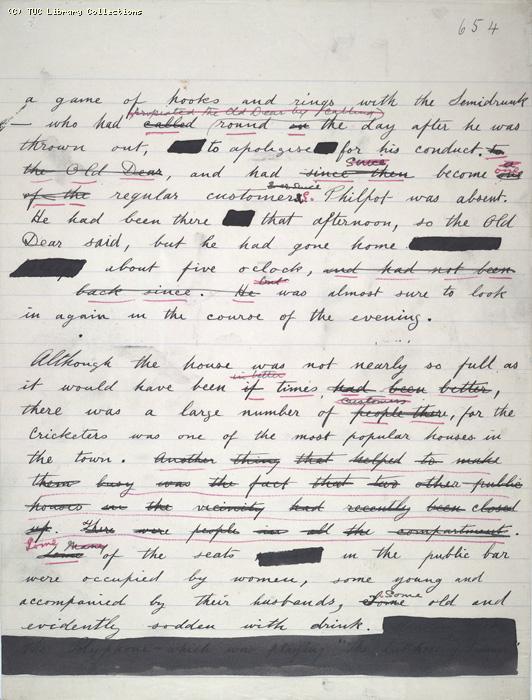 The Ragged Trousered Philanthropists - Manuscript, Page 654