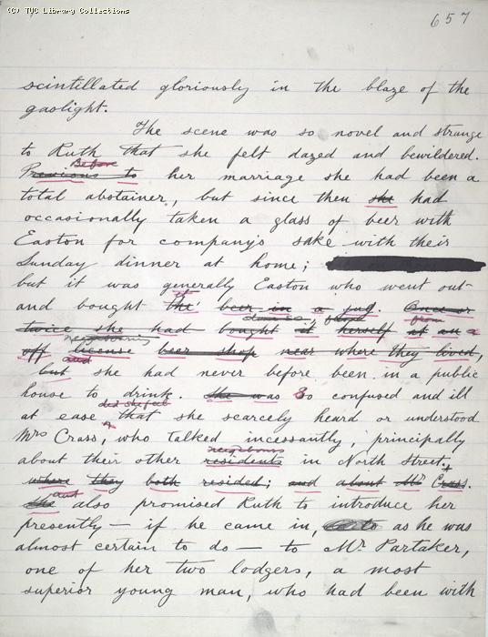 The Ragged Trousered Philanthropists - Manuscript, Page 657
