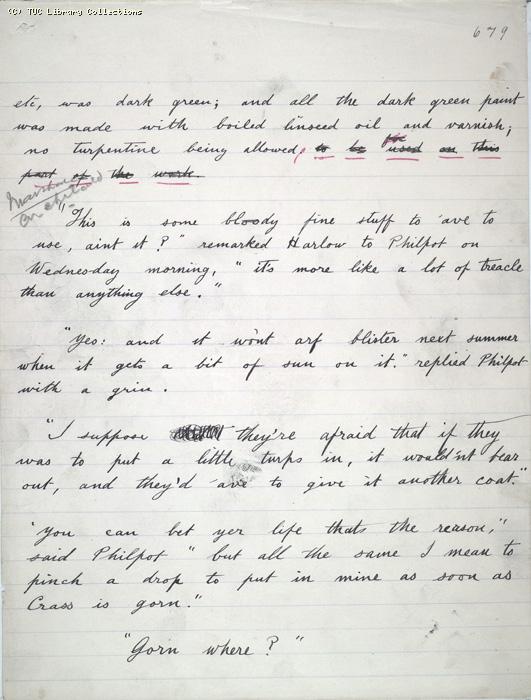 The Ragged Trousered Philanthropists - Manuscript, Page 679