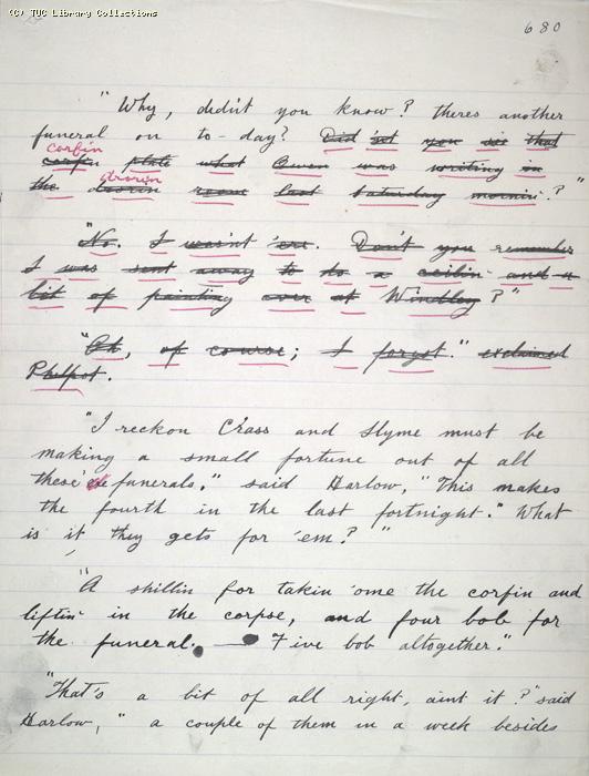 The Ragged Trousered Philanthropists - Manuscript, Page 680
