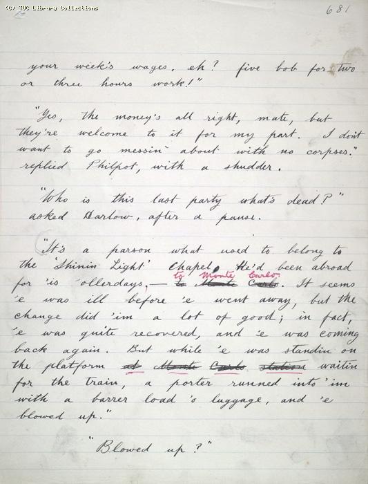 The Ragged Trousered Philanthropists - Manuscript, Page 681