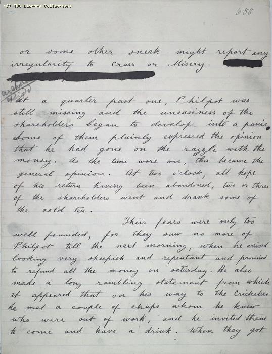 The Ragged Trousered Philanthropists - Manuscript, Page 688