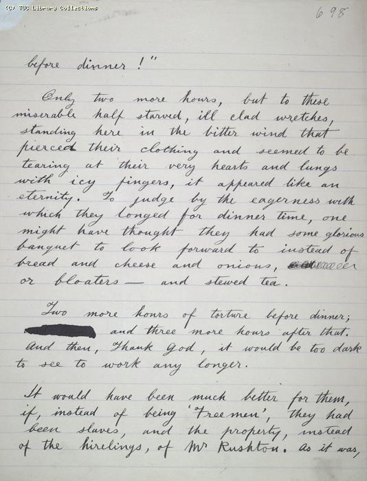 The Ragged Trousered Philanthropists - Manuscript, Page 698