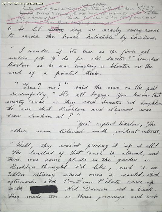 The Ragged Trousered Philanthropists - Manuscript, Page 703