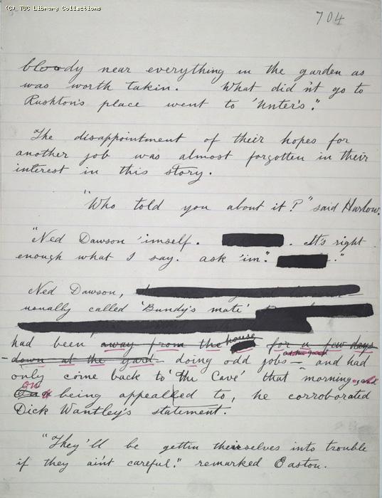 The Ragged Trousered Philanthropists - Manuscript, Page 704