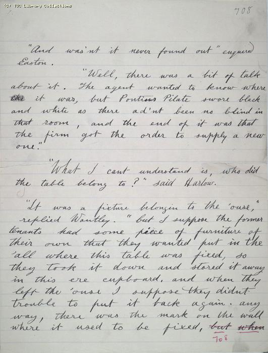 The Ragged Trousered Philanthropists - Manuscript, Page 708