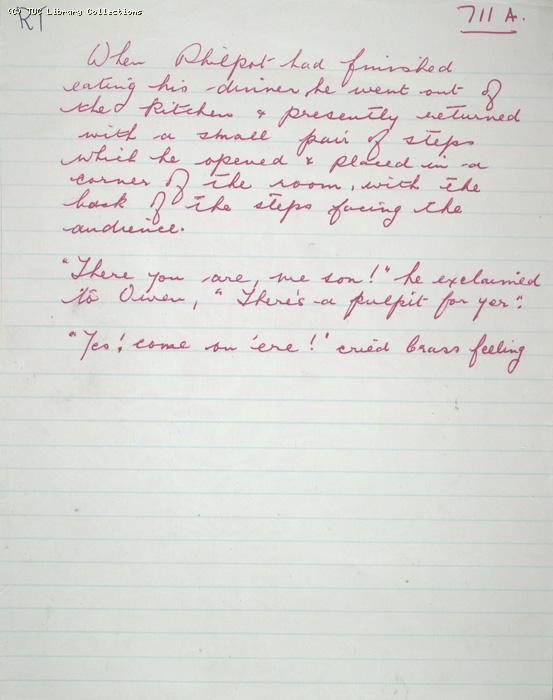 The Ragged Trousered Philanthropists - Manuscript, Page 711A