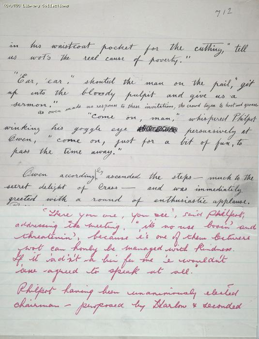The Ragged Trousered Philanthropists - Manuscript, Page 712