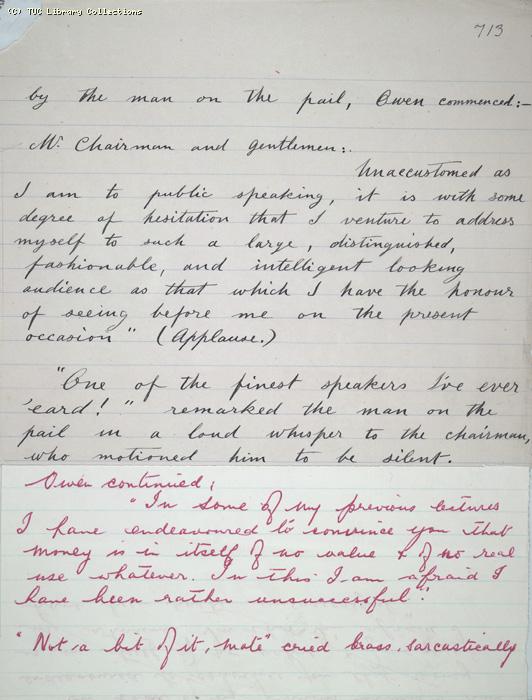 The Ragged Trousered Philanthropists - Manuscript, Page 713