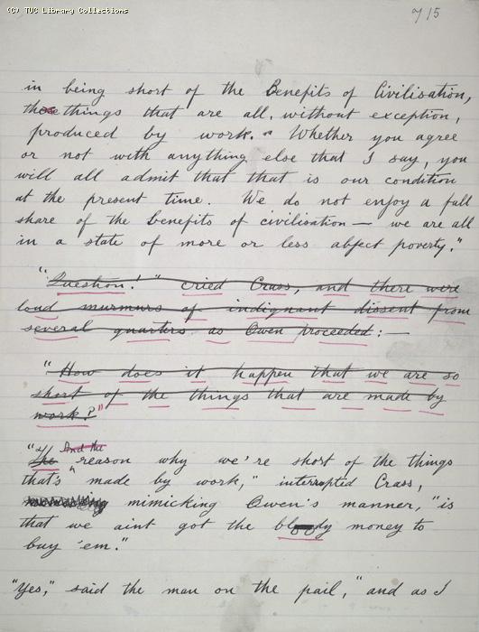 The Ragged Trousered Philanthropists - Manuscript, Page 715