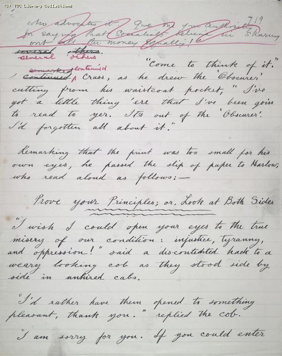 The Ragged Trousered Philanthropists - Manuscript, Page 719