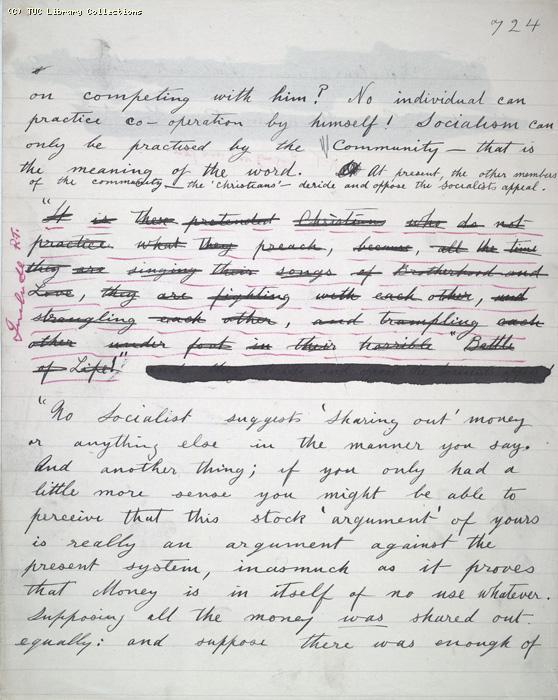 The Ragged Trousered Philanthropists - Manuscript, Page 724