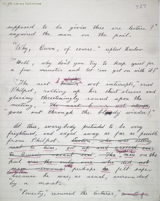 The Ragged Trousered Philanthropists - Manuscript, Page 727