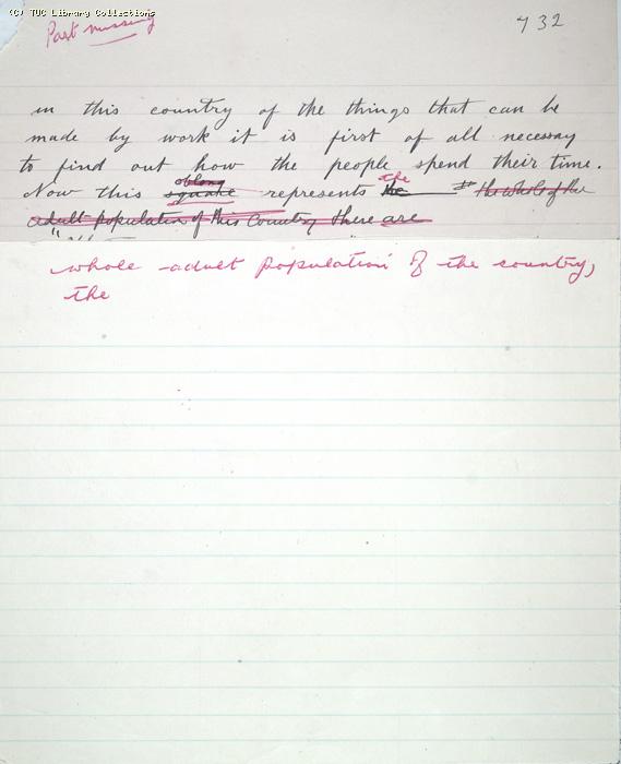 The Ragged Trousered Philanthropists - Manuscript, Page 732