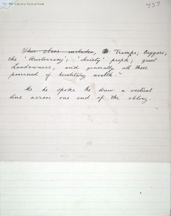 The Ragged Trousered Philanthropists - Manuscript, Page 737