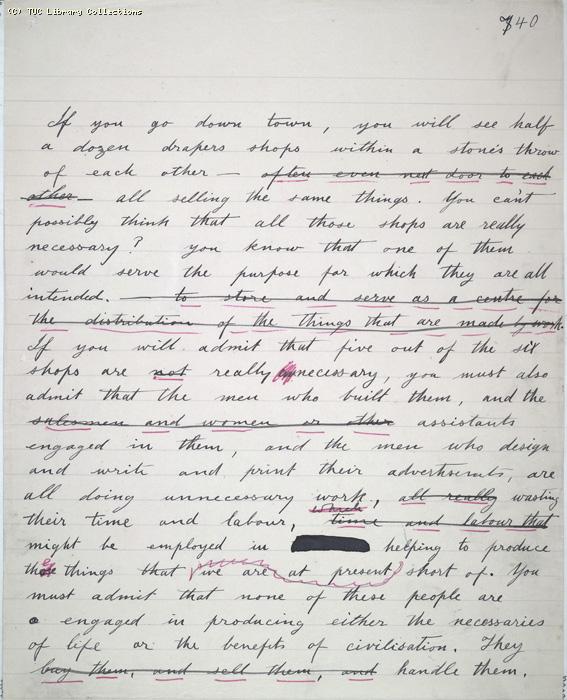 The Ragged Trousered Philanthropists - Manuscript, Page 740