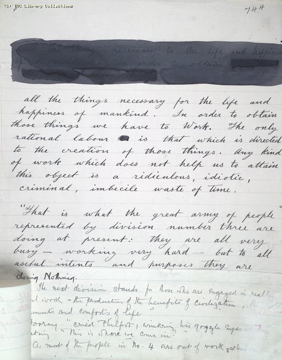 The Ragged Trousered Philanthropists - Manuscript, Page 744b
