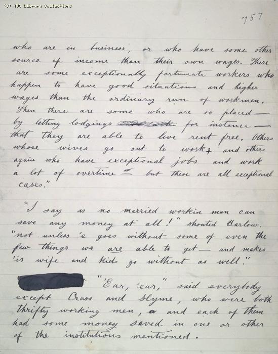 The Ragged Trousered Philanthropists - Manuscript, Page 757