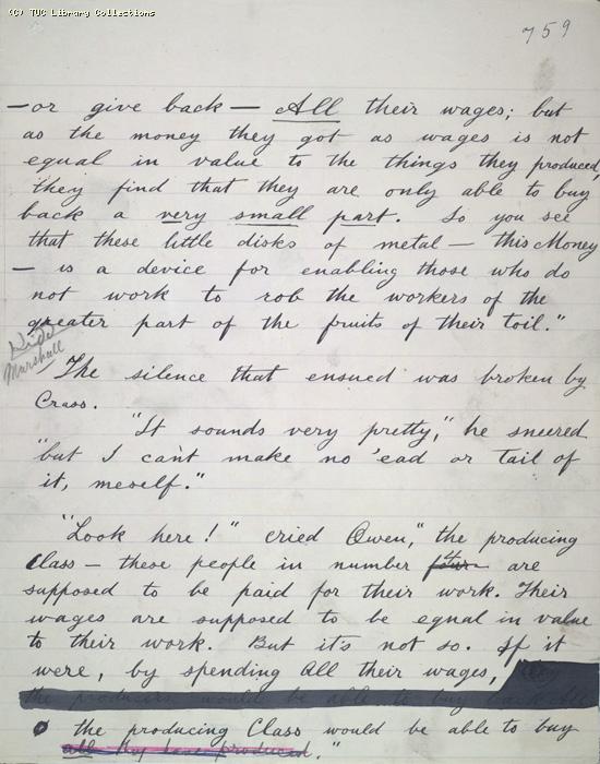 The Ragged Trousered Philanthropists - Manuscript, Page 759