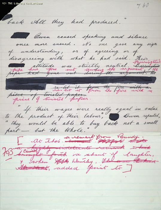 The Ragged Trousered Philanthropists - Manuscript, Page 760