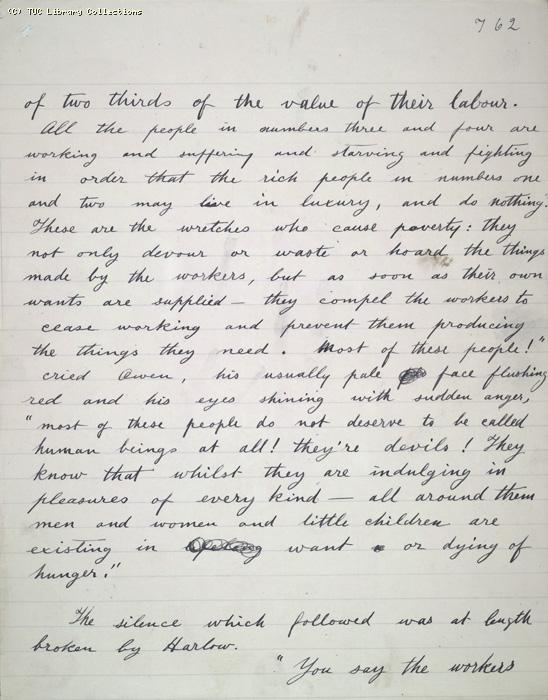 The Ragged Trousered Philanthropists - Manuscript, Page 762