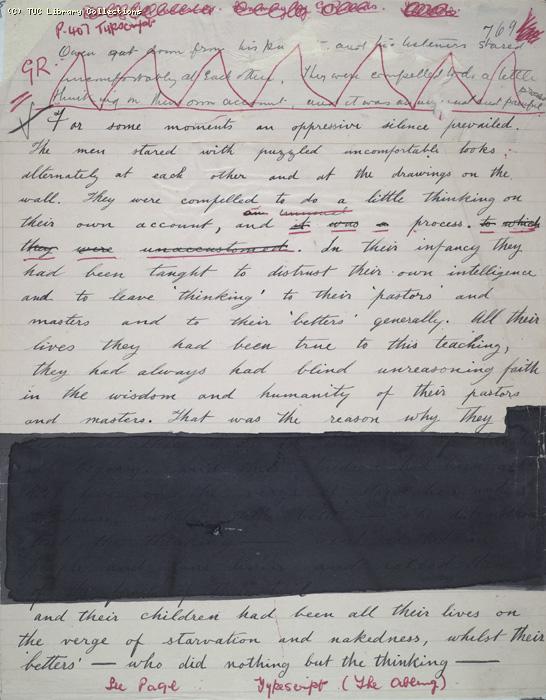 The Ragged Trousered Philanthropists - Manuscript, Page 769
