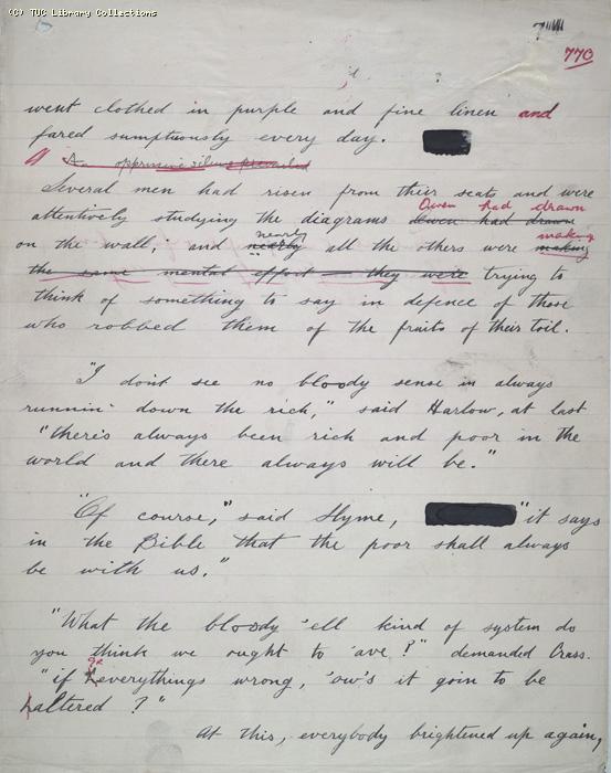 The Ragged Trousered Philanthropists - Manuscript, Page 770