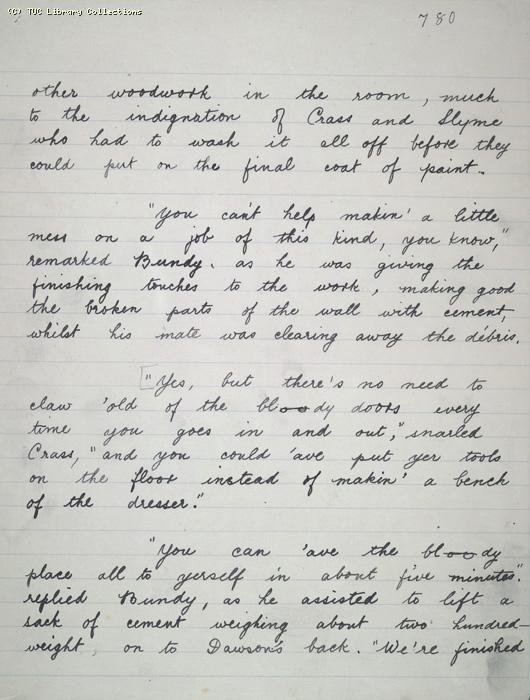 The Ragged Trousered Philanthropists - Manuscript, Page 780