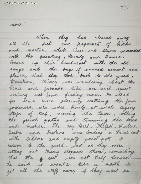 The Ragged Trousered Philanthropists - Manuscript, Page 781