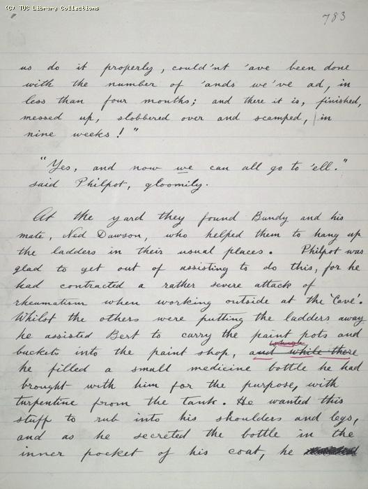 The Ragged Trousered Philanthropists - Manuscript, Page 783