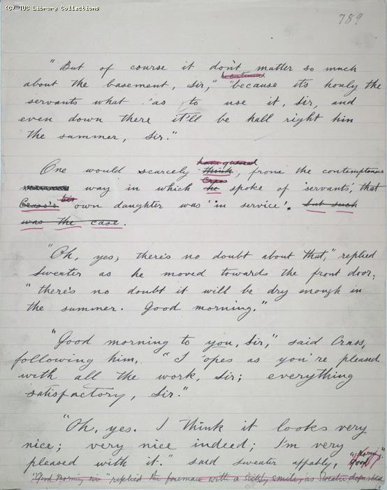 The Ragged Trousered Philanthropists - Manuscript, Page 789