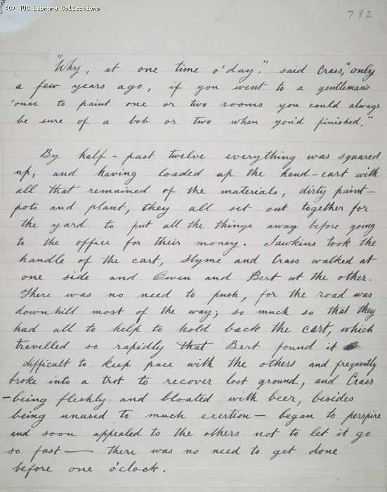The Ragged Trousered Philanthropists - Manuscript, Page 792