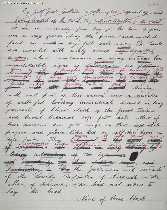 The Ragged Trousered Philanthropists - Manuscript, Page 793