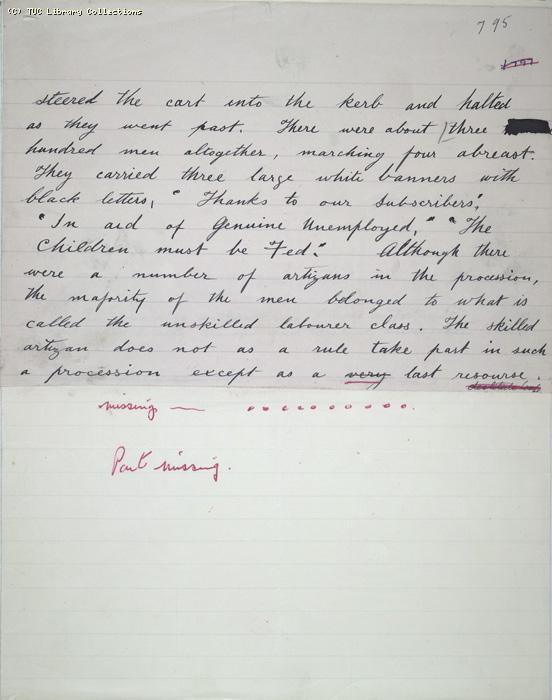 The Ragged Trousered Philanthropists - Manuscript, Page 795