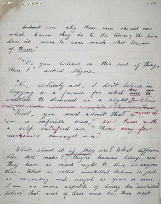 The Ragged Trousered Philanthropists - Manuscript, Page 799