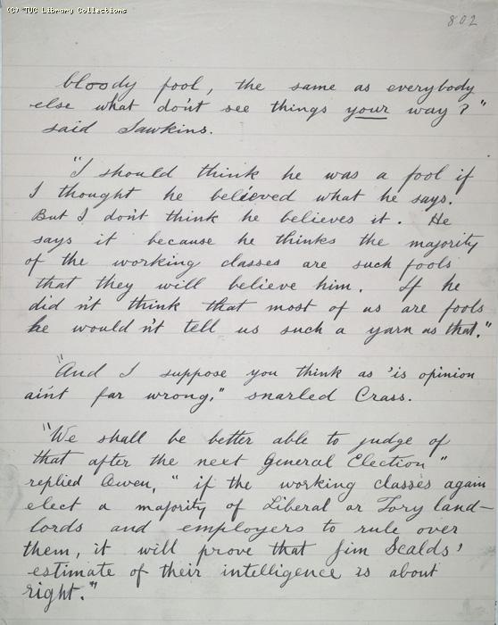 The Ragged Trousered Philanthropists - Manuscript, Page 802
