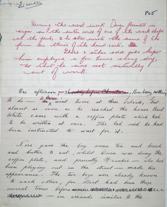 The Ragged Trousered Philanthropists - Manuscript, Page 805