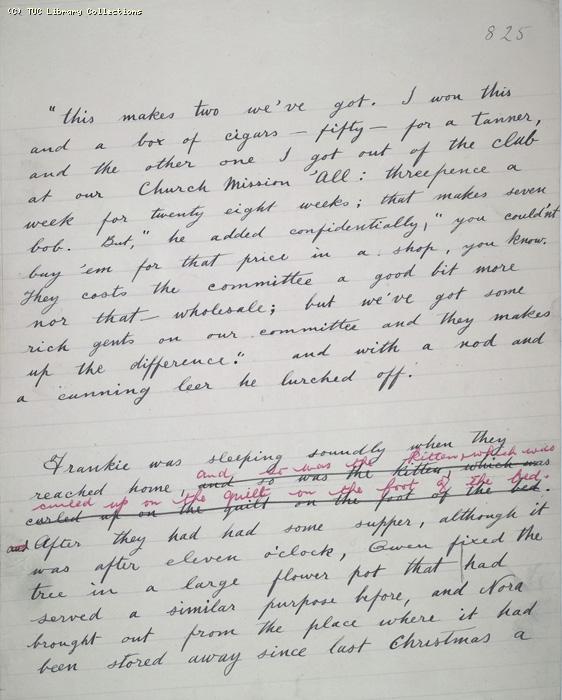 The Ragged Trousered Philanthropists - Manuscript, Page 825