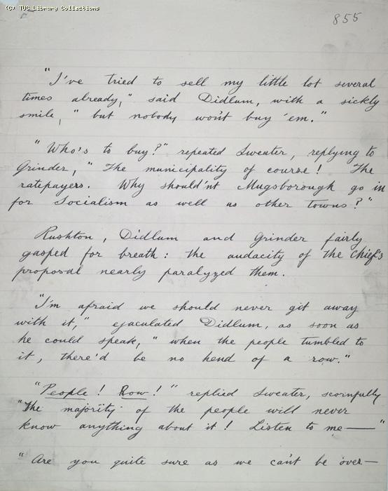 The Ragged Trousered Philanthropists - Manuscript, Page 855