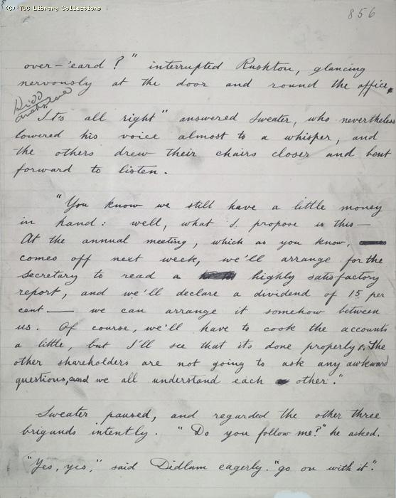 The Ragged Trousered Philanthropists - Manuscript, Page 856
