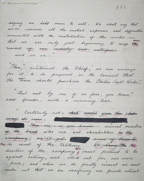 The Ragged Trousered Philanthropists - Manuscript, Page 858