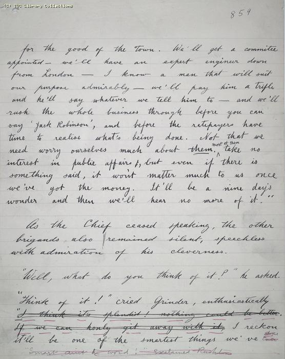 The Ragged Trousered Philanthropists - Manuscript, Page 859